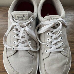 Splay Freestyle Shoes W12  M10 Gray Canvas Casual Barefoot Minimalist Sneakers